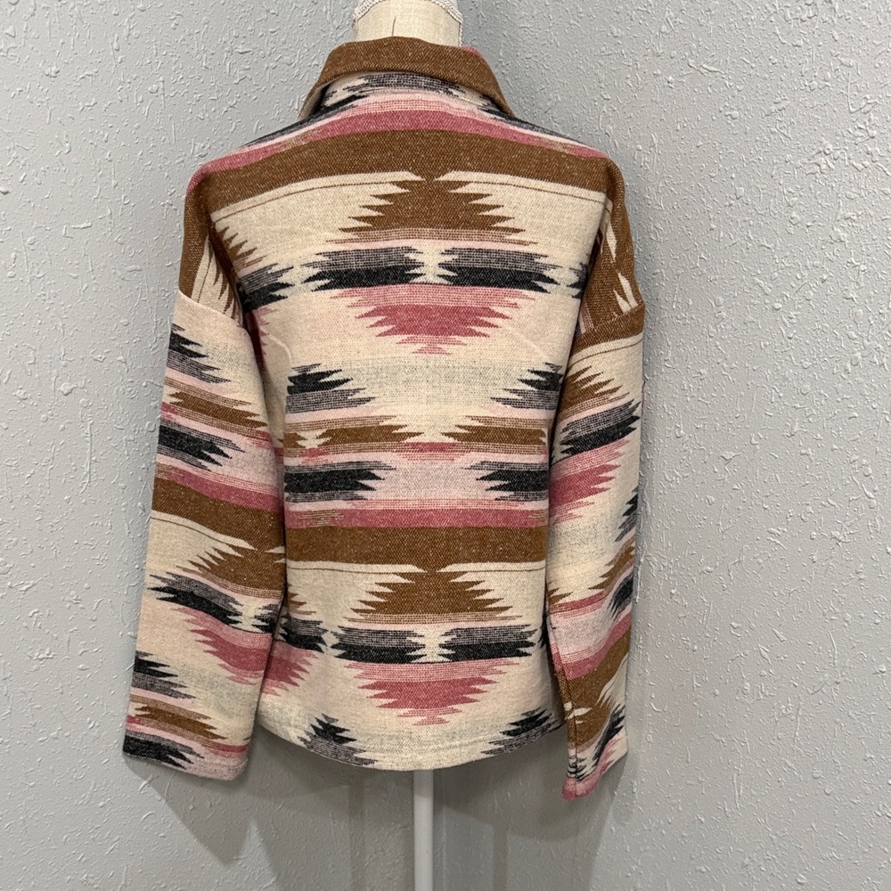 Blue B Collection Multicolor Western Aztec Print Jacket Size Medium - Picture 5 of 11